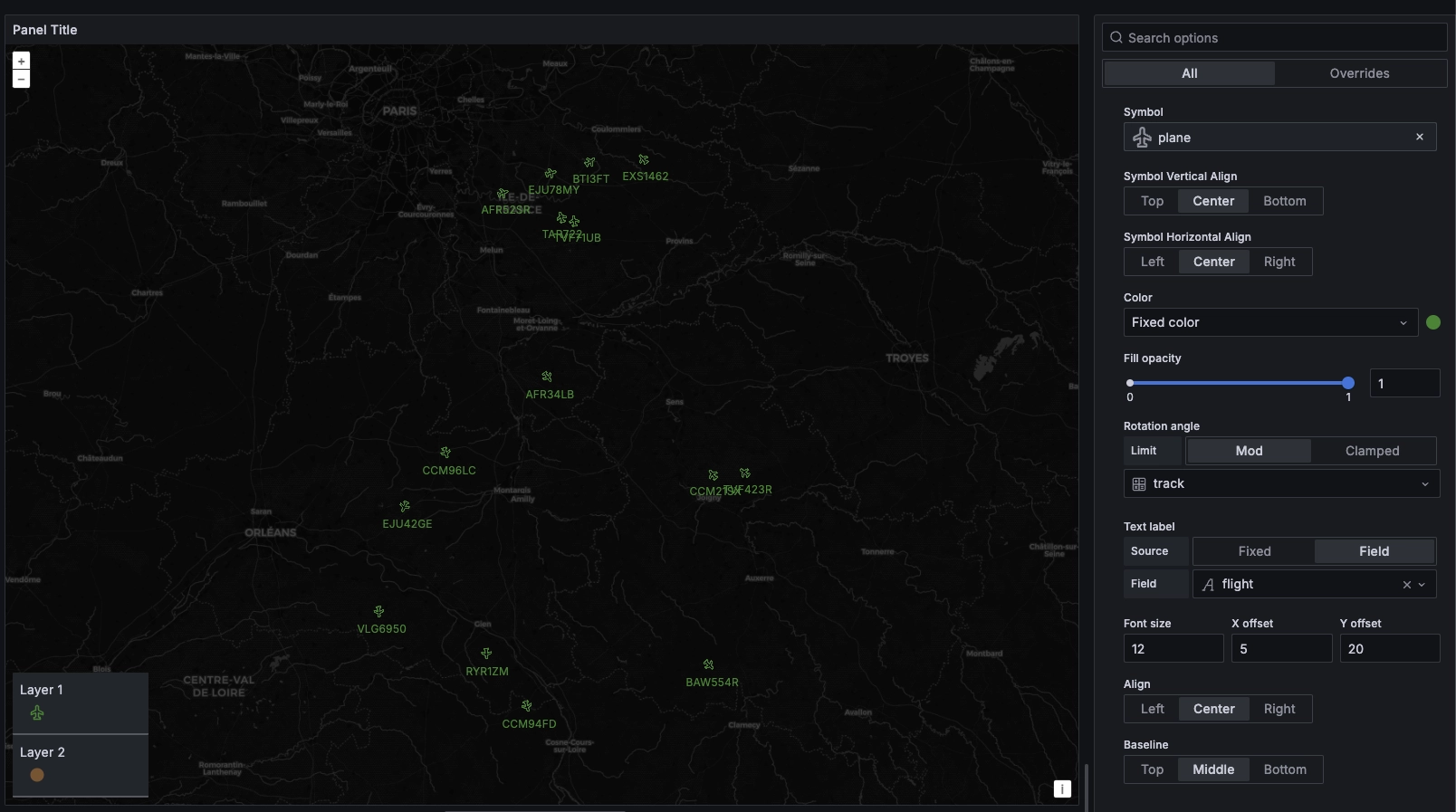 The basis for our geomap. It's black, with landmarks indicated in green. A big ol' map, really.